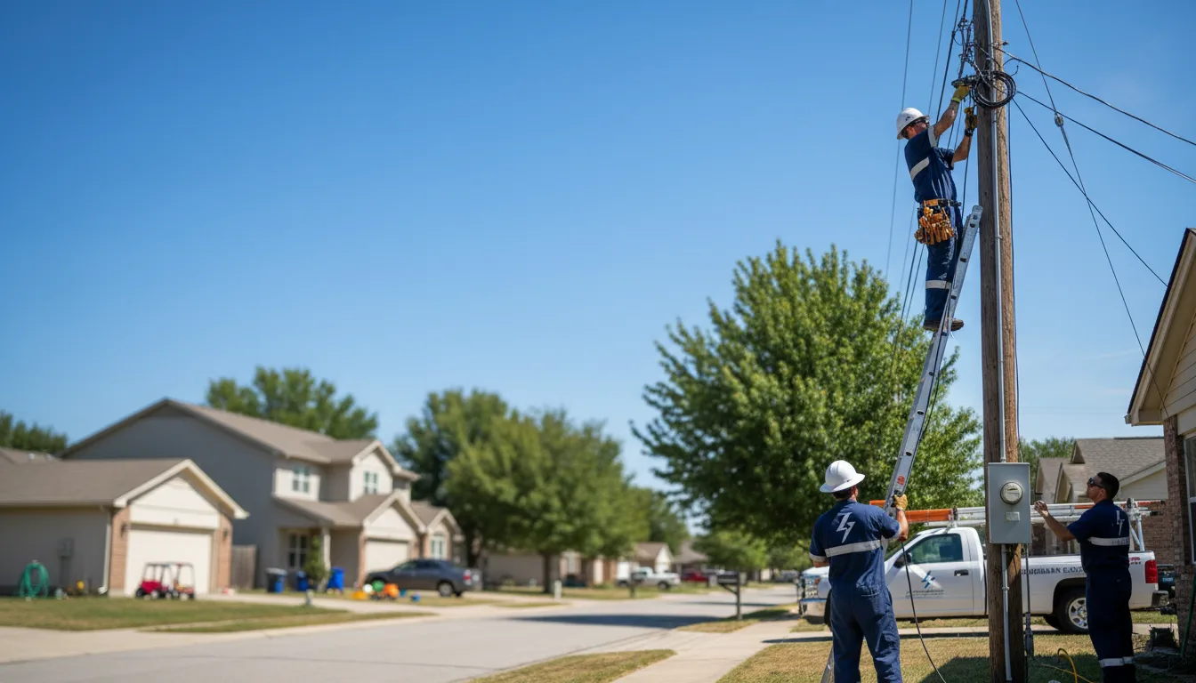 Residential electrician providing installation services in Belle Rose, LA